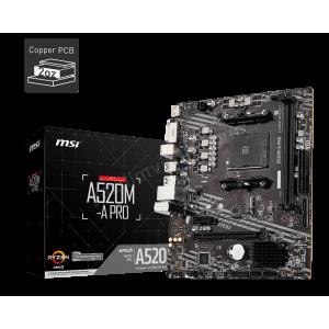 msı a520m-a pro ddr4 4600/1866mhz m.2 matx am4 ürün fotoğrafı msı a520m-a pro ddr4 4600/1866mhz m.2 matx am4 resmi, msı a520m-a pro ddr4 4600/1866mhz m.2 matx am4 fotoğrafı