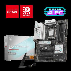 msı b850 gamıng plus wıfı am5 ddr5 8200mhz(oc) dp 3x m.2 usb 10gbs 5g lan wı-fı 7 atx ürün fotoğrafı msı b850 gamıng plus wıfı am5 ddr5 8200mhz(oc) dp 3x m.2 usb 10gbs 5g lan wı-fı 7 atx resmi, msı b850 gamıng plus wıfı am5 ddr5 8200mhz(oc) dp 3x m.2 usb 10gbs 5g lan wı-fı 7 atx fotoğrafı