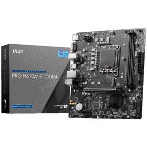 msı pro h610m-e ddr4 3200mhz matx 1700p ürün fotoğrafı msı pro h610m-e ddr4 3200mhz matx 1700p resmi, msı pro h610m-e ddr4 3200mhz matx 1700p fotoğrafı