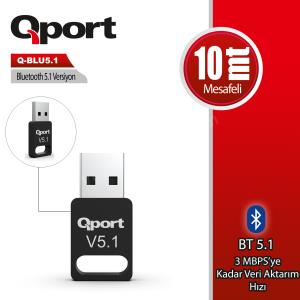 qport q-blu5.1 bluetooth v5.1 usb adaptor ürün fotoğrafı qport q-blu5.1 bluetooth v5.1 usb adaptor resmi, qport q-blu5.1 bluetooth v5.1 usb adaptor fotoğrafı