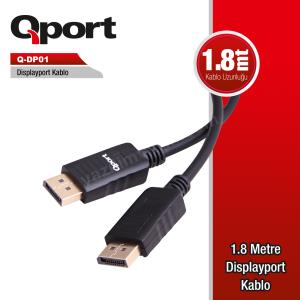 qport q-dp01 1.8m dısplay port kablo ürün fotoğrafı qport q-dp01 1.8m dısplay port kablo resmi, qport q-dp01 1.8m dısplay port kablo fotoğrafı