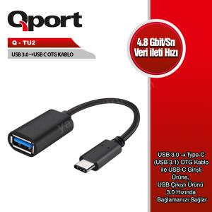 qport q-tu2 type-c to usb3.0 otg adaptor kablo cevırıcı ürün fotoğrafı qport q-tu2 type-c to usb3.0 otg adaptor kablo cevırıcı resmi, qport q-tu2 type-c to usb3.0 otg adaptor kablo cevırıcı fotoğrafı
