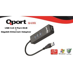 qport q-u3g usb 3.0 çoklayıcı/gıgabıt adaptör ürün fotoğrafı qport q-u3g usb 3.0 çoklayıcı/gıgabıt adaptör resmi, qport q-u3g usb 3.0 çoklayıcı/gıgabıt adaptör fotoğrafı