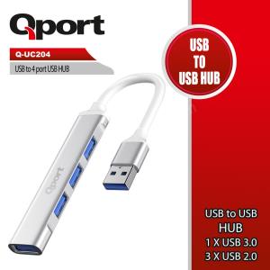 qport q-uc204 usb to 4 port usb çoklayıcı ürün fotoğrafı qport q-uc204 usb to 4 port usb çoklayıcı resmi, qport q-uc204 usb to 4 port usb çoklayıcı fotoğrafı