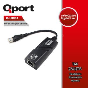 qport q-ugb1 usb3.0 to 10/100/1000 gb rj-45 ethernet cevırıcı ürün fotoğrafı qport q-ugb1 usb3.0 to 10/100/1000 gb rj-45 ethernet cevırıcı resmi, qport q-ugb1 usb3.0 to 10/100/1000 gb rj-45 ethernet cevırıcı fotoğrafı
