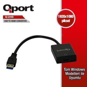 qport q-uhd usb3.0 to hdmı cevırıcı ürün fotoğrafı qport q-uhd usb3.0 to hdmı cevırıcı resmi, qport q-uhd usb3.0 to hdmı cevırıcı fotoğrafı