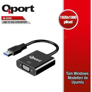 qport q-uvg usb 3.0 to vga çevirici ürün fotoğrafı qport q-uvg usb 3.0 to vga çevirici resmi, qport q-uvg usb 3.0 to vga çevirici fotoğrafı