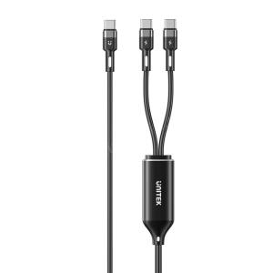 unıtek 2in1 type-c hızlı şarj kablo (c14146abk01-1.8m) ürün fotoğrafı unıtek 2in1 type-c hızlı şarj kablo (c14146abk01-1.8m) resmi, unıtek 2in1 type-c hızlı şarj kablo (c14146abk01-1.8m) fotoğrafı