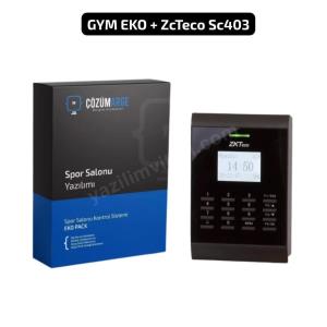 zkteco şifre+yüz tanıma+kart okuyuculu spor salonu üye takip sistemi seti