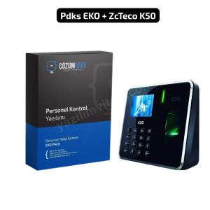 zkteco parmak izli + kart okuyuculu pdks maaş hesaplama sistemi seti