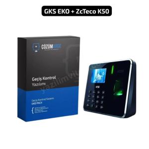 zkteco parmak izli personel giriş çıkış sistemi seti