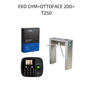 turnike ve ottoface yüz tanıma + parmak izi + kartlı spor salonu üye takip sistemi