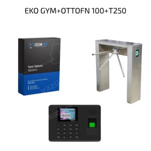 turnike ve ottofn parmak izi + kart okuyucu + şifreli havuz giriş sistemi seti