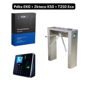 turnike ve zkteco parmak izli+kart okuyuculu pdks maaş hesaplama sistemi seti