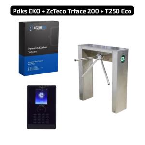 turnike ve zkteco yüz tanımalı+kart okuyuculu pdks maaş hesaplama sistemi seti
