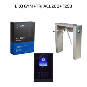 turnike ve zkteco yüz tanıma+şifre+kart okuyuculu havuz giriş sistemi seti