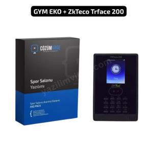 zkteco yüz tanıma+şifre+kart okuyuculu spor salonu üye takip sistemi seti