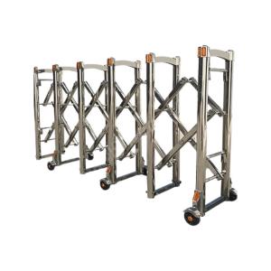 otto akr-160-60 paslanmaz çelik akordiyon bariyer 2 metre akordiyon güvenlik bariyeri