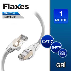 flaxes fnk-701g cat7 patch kablo 1 metre gri ürün fotoğrafı flaxes fnk-701g cat7 patch kablo 1 metre gri resmi, flaxes fnk-701g cat7 patch kablo 1 metre gri fotoğrafı