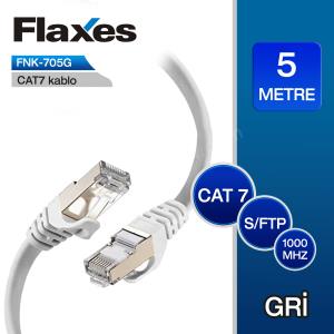 flaxes fnk-705g cat7 patch kablo 5 metre gri ürün fotoğrafı flaxes fnk-705g cat7 patch kablo 5 metre gri resmi, flaxes fnk-705g cat7 patch kablo 5 metre gri fotoğrafı