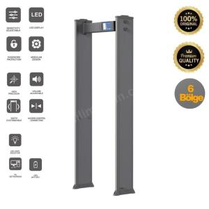 ottoguard-line-600a 6 bölgeli metal-silah-bıçak algılama kapı dedektörü
