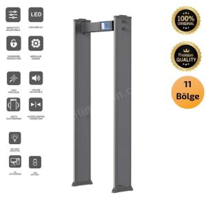 ottoguard-p-1100s 11 bölgeli metal-silah-bıçak algılama kapı dedektörü