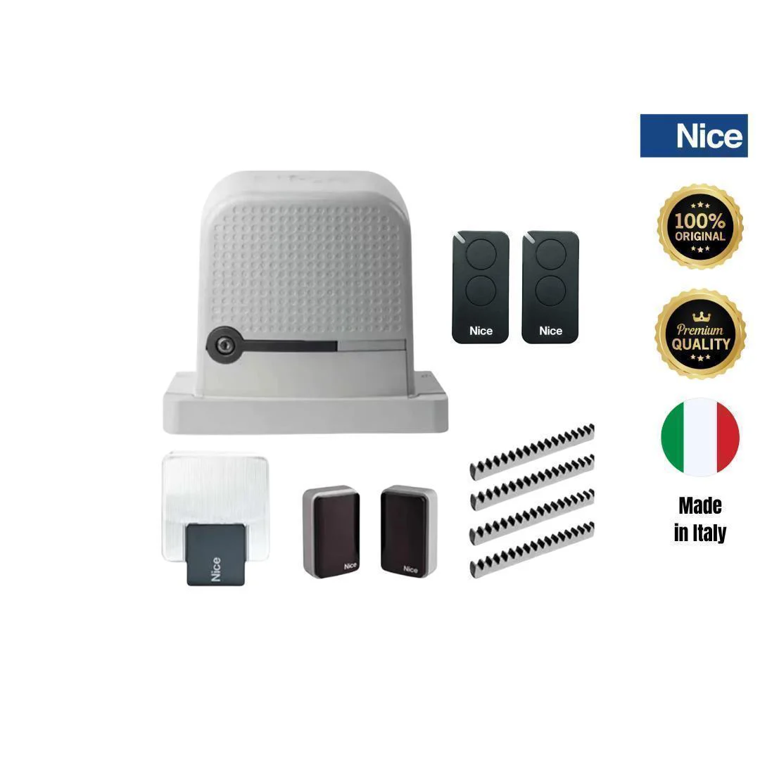 nice robo 600 (220v-230v) aksesuarlı kayar kapı motoru kiti