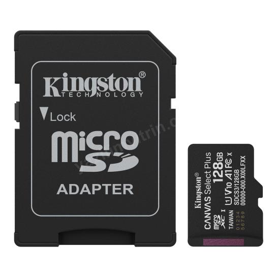 128GB KINGSTON MICROSD CANVAS SELECT PLUS A1 SDCS3/128GB Res3