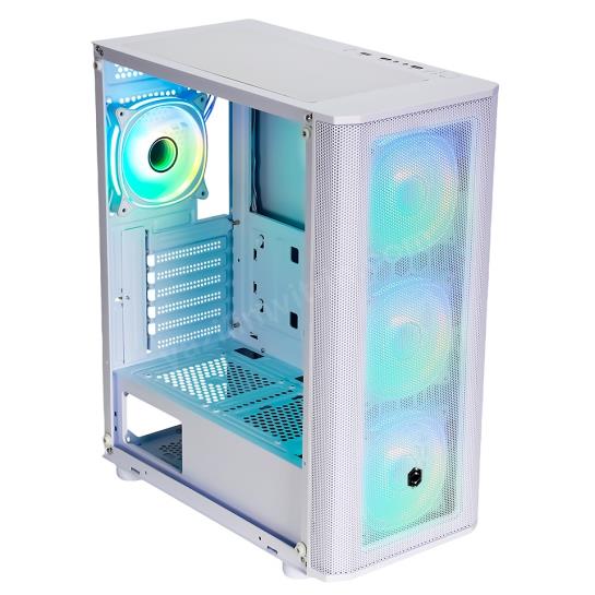 FRISBY CM-106 650W 80+ ARGB FAN MESH BEYAZ KASA Res2