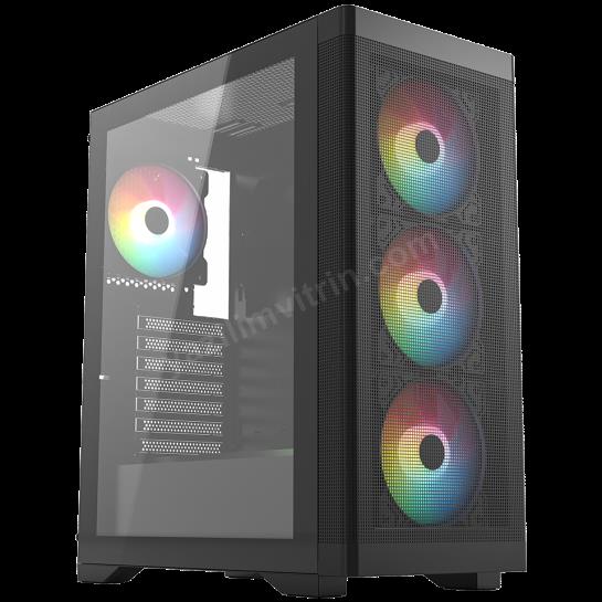 FRISBY FC-9480G 600W 80+ BRONZE 4X RGB MESH GAMING Res2