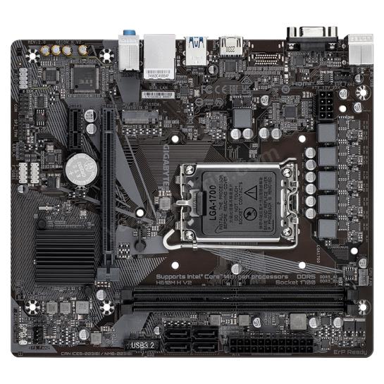 GIGABYTE H610M H V2 DDR5 5600Mhz(OC) HDMI M.2 mATX 1700p Res4
