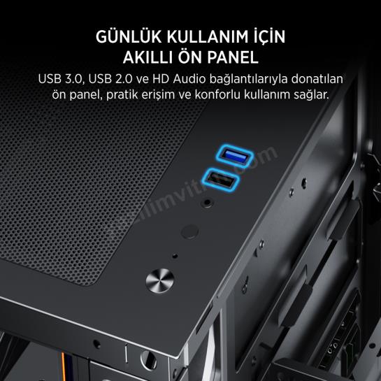 JAMES DONKEY STARK S801 7X ARGB 650W GAMING CASE BLACK Res5