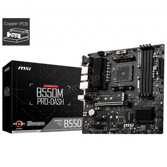 MSI B550M PRO-VDH DDR4 4400(OC) HDMI mATX AM4 Res2