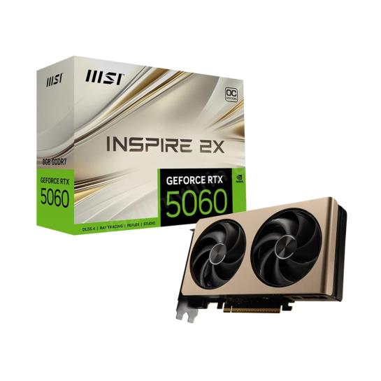 msı geforce rtx 5060 8g ınspıre 2x oc 128bıt ürün fotoğrafı msı geforce rtx 5060 8g ınspıre 2x oc 128bıt resmi, msı geforce rtx 5060 8g ınspıre 2x oc 128bıt fotoğrafı