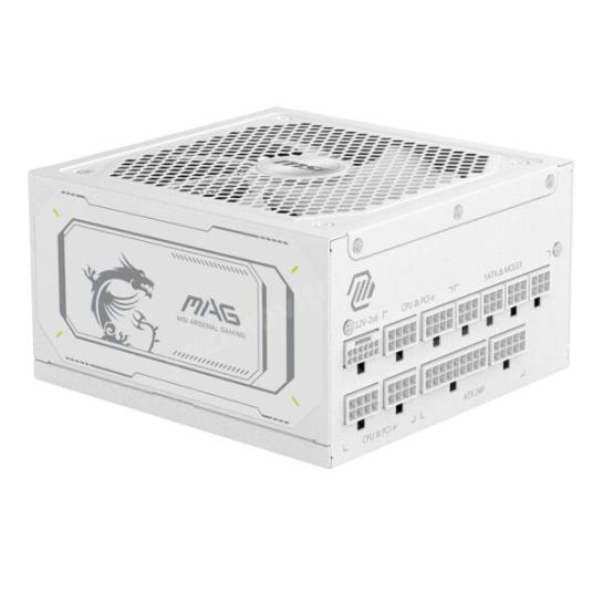 MSI MAG 1000GL PCIE5 WHITE 1000W 80+ GOLD POWER Res4