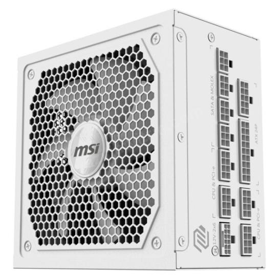 MSI MAG 1000GL PCIE5 WHITE 1000W 80+ GOLD POWER Res5