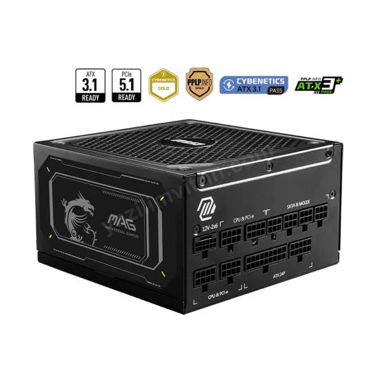 msı mag a1000gl pcıe5 ıı 1000w 80+ gold siyah full moduler güç kaynağı ürün fotoğrafı msı mag a1000gl pcıe5 ıı 1000w 80+ gold siyah full moduler güç kaynağı resmi, msı mag a1000gl pcıe5 ıı 1000w 80+ gold siyah full moduler güç kaynağı fotoğrafı