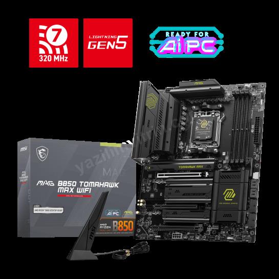 msı mag b850 tomahawk max wıfı am5 ddr5 8400mhz(oc) hdmı 4x m.2 usb 10gbs 5g lan wı-fı 7 atx ürün fotoğrafı msı mag b850 tomahawk max wıfı am5 ddr5 8400mhz(oc) hdmı 4x m.2 usb 10gbs 5g lan wı-fı 7 atx resmi, msı mag b850 tomahawk max wıfı am5 ddr5 8400mhz(oc) hdmı 4x m.2 usb 10gbs 5g lan wı-fı 7 atx fotoğrafı