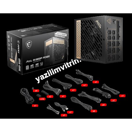 MSI MEG AI1300P PCIE5 1300W 80+ PLATINUM PSU Res5