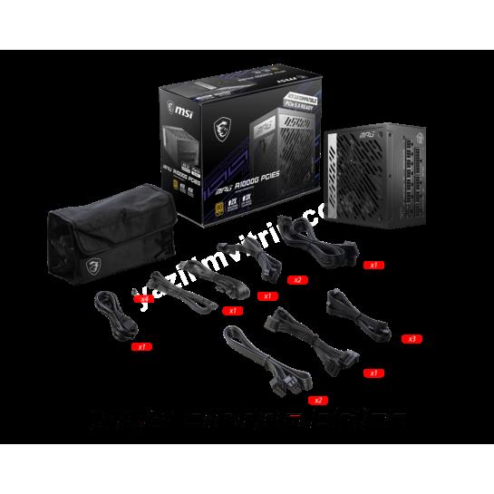 MSI MPG A1000G PCIE5 1000W 80+ GOLD POWER SUPPLY Res5
