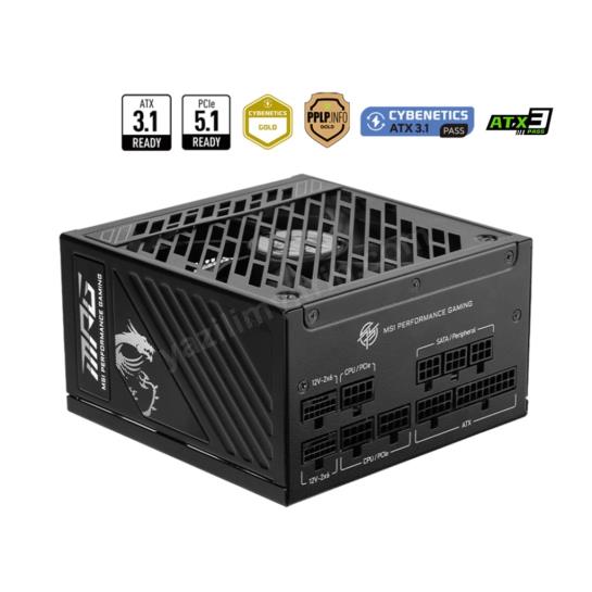msı mpg a1000gs pcıe5 1000w 80+ gold full moduler ürün fotoğrafı msı mpg a1000gs pcıe5 1000w 80+ gold full moduler resmi, msı mpg a1000gs pcıe5 1000w 80+ gold full moduler fotoğrafı