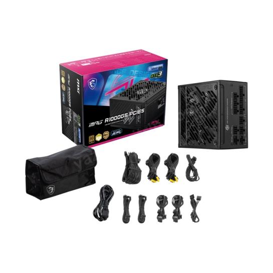 MSI MPG A1000GS PCIE5 1000W 80+ GOLD FULL MODULER Res5