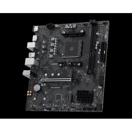 MSI PRO B550M-B AM4 DDR4 4600(OC) HDMI DP 2x M.2 USB 5Gbps mATX Res2