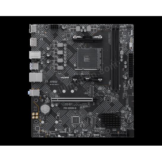 MSI PRO B550M-B AM4 DDR4 4600(OC) HDMI DP 2x M.2 USB 5Gbps mATX Res5