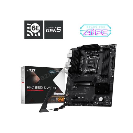 msı pro b850-s wıfı6e amd b850 soket am5 ddr5 ürün fotoğrafı msı pro b850-s wıfı6e amd b850 soket am5 ddr5 resmi, msı pro b850-s wıfı6e amd b850 soket am5 ddr5 fotoğrafı