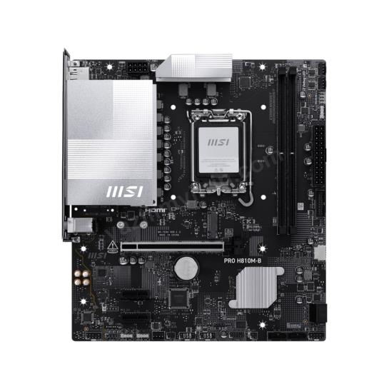 MSI PRO H810M-B DDR5 6400MHz (OC) M.2 mATX 1851P Res2