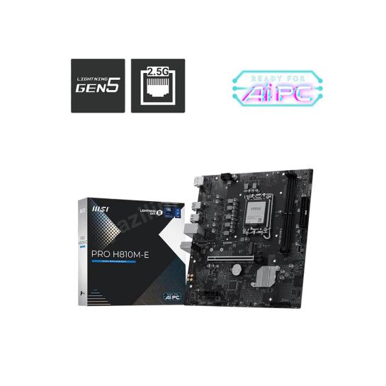 msı pro h810m-e ddr5 6400mhz (oc) m.2 matx 1851p ürün fotoğrafı msı pro h810m-e ddr5 6400mhz (oc) m.2 matx 1851p resmi, msı pro h810m-e ddr5 6400mhz (oc) m.2 matx 1851p fotoğrafı