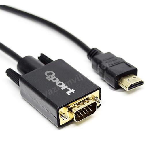 qport q-hvg18 hdmı to vga çevirici kablo 1.8 mt ürün fotoğrafı qport q-hvg18 hdmı to vga çevirici kablo 1.8 mt resmi, qport q-hvg18 hdmı to vga çevirici kablo 1.8 mt fotoğrafı