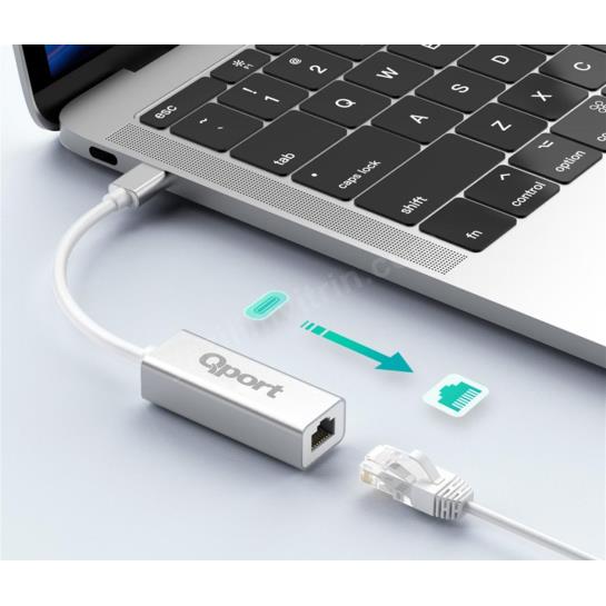QPORT Q-TR45 TYPE-C TO RJ45 ETHERNET CEVIRICI Res2