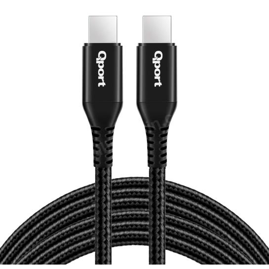 QPORT Q-TYPE-C3 3M TYPE-C 100W SUPER HIZLI PD SARJ VE DATA KABLOSU Res2